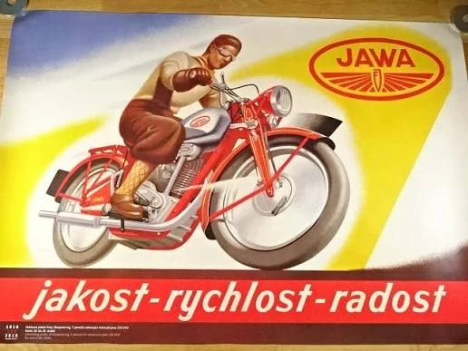 Historická reklama JAWA